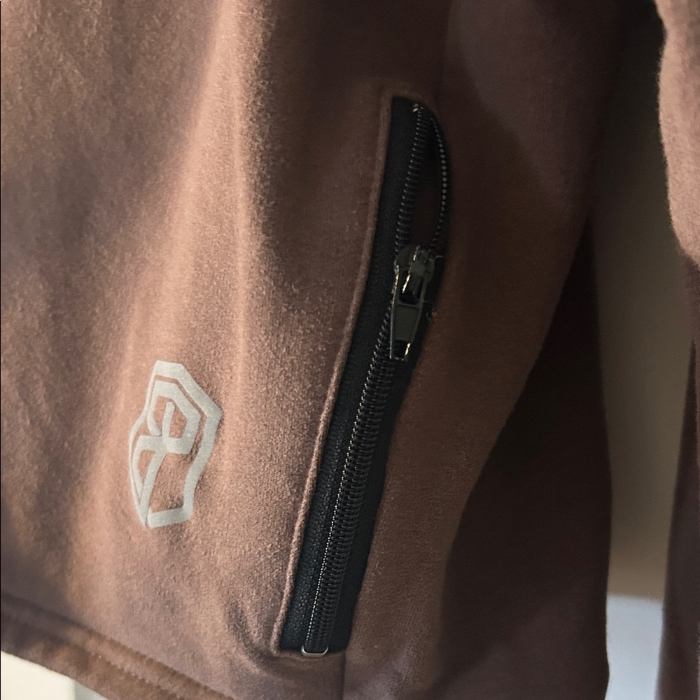 Born Primitive Brown Cropped Hoodie with Logo - Picture 3 of 6